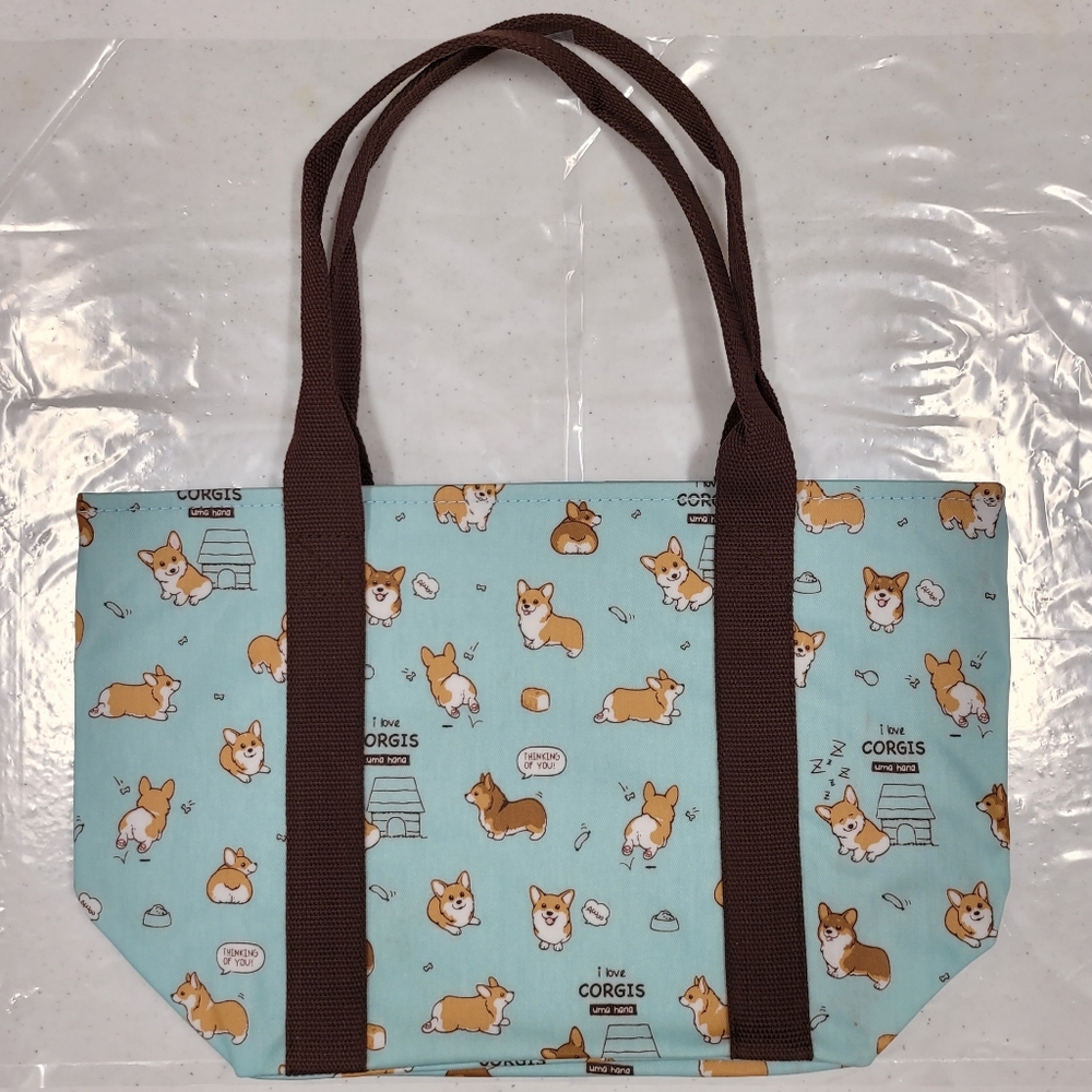 Waterproof Corgi Dumpling Tote Shoulder Bag Purse - Picture 8 of 12